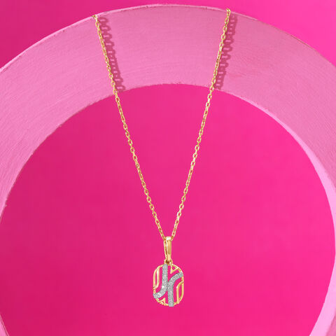 Radiant Flow Diamond Pendant