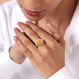 Classic Grooves 18KT Gold Finger Ring,,hi-res view 2