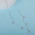 Teardrop Charm Silver Necklace,,hi-res view 1