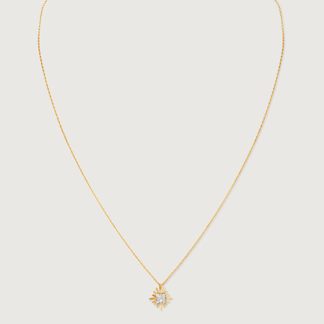 Petite Sunbeam Diamond Necklace,,hi-res image number null