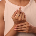 Serene Sparkle 14 Kt Gold & Diamond Finger Ring,,hi-res view 2