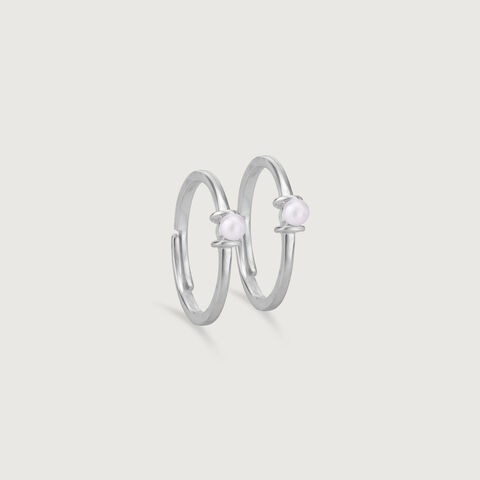 Cute Minimal Silver Toe Rings