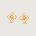 Radiant Bloom Gold Stud Earrings,,hi-res view 3