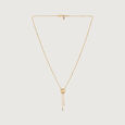 Fluid Orbit Gold Necklace,,hi-res view 2