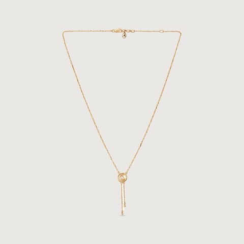 Fluid Orbit Gold Necklace