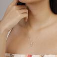 Fluid Grace Diamond Necklace,,hi-res view 2
