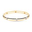 14KT Yellow Gold Chic Diamond Bangle,,hi-res view 2