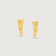 Sleek Radiant Gold Hoop Earrings,,hi-res view 4