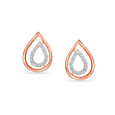 14Kt Rose Gold Timeless Beauty Diamond Stud Earring,,hi-res view 1
