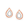 14KT Rose Gold Timeless Beauty Diamond Stud Earring,,hi-res view 1