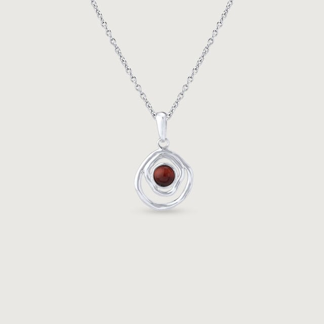 Earthy Waves Silver Pendant,,hi-res image number null
