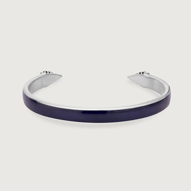 Bold Glint Silver Bangle,,hi-res image number null