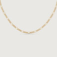 Refined Figaro Gold Chain,,hi-res view 3