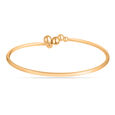 Mamma Mia 14 KT Yellow Gold Adorable Dainty Bangle,,hi-res view 4