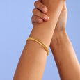 Radiant Textured Gold Bangle,,hi-res view 2
