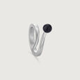 Bold Onyx Silver Ring,,hi-res view 3
