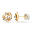 14KT Mia Core Yellow Diamond Gold Earrings,,hi-res view 1