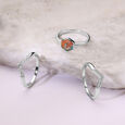 Mystic Trio Stackable Silver Ring,,hi-res view 1