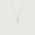 Elegant Floral Silver Necklace,,hi-res view 3
