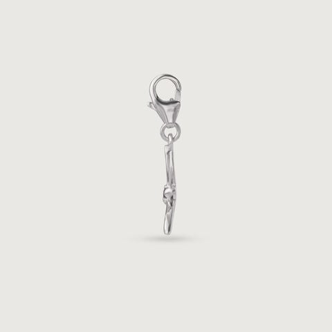 Whimsical Flutter Silver Charms