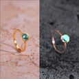 Serene Firefly 14 kt Gold & Blue Topaz Finger Ring,,hi-res view 1