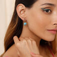 Galactic Glamour 14KT Medium Pink Tourmaline Jacket Drop Earrings,,hi-res view 4