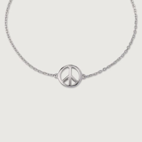 Playful Peace Silver Bracelet