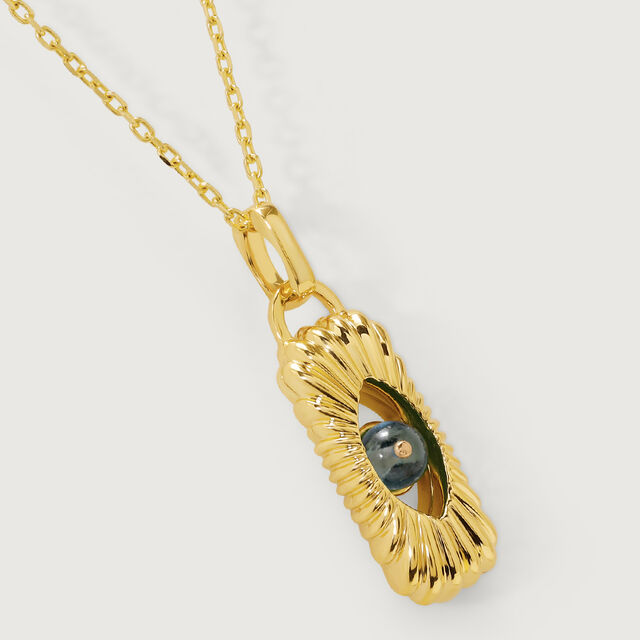 Guardian's Ethereal Waters Blue Topaz 18KT Pendant with chain,,hi-res image number null
