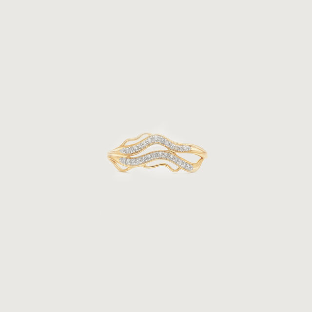 Sculpted Wave Diamond Ring,,hi-res image number null
