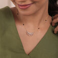 Glowing Eternity 14 Kt Gold and Diamond Mangalsutra,,hi-res view 2