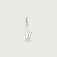 Classic Initial V Silver Charm,,hi-res view 4