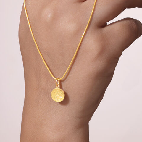 Divine Lakshmi Gold Pendant