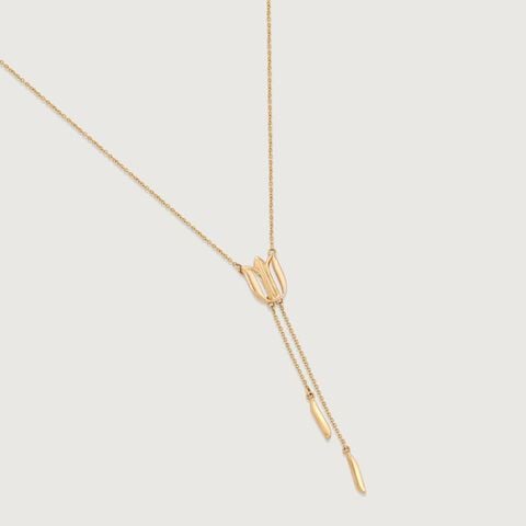 Lotus Aura Gold Necklace