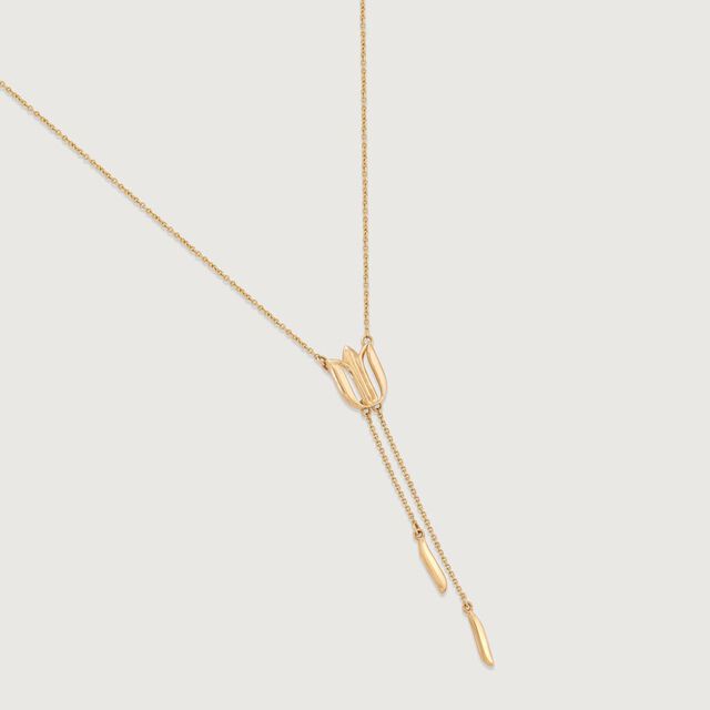 Lotus Aura Gold Necklace,,hi-res image number null