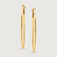 Minimalist Chic 18KT Gold Hoop Earrings,,hi-res view 3