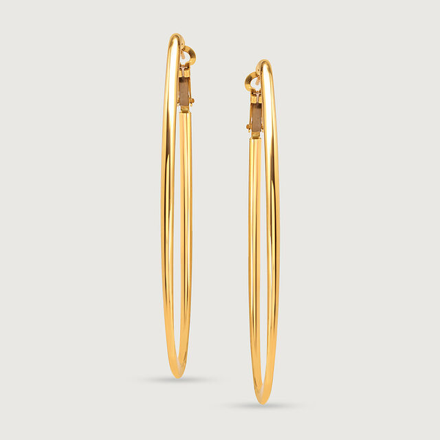 Minimalist Chic 18KT Gold Hoop Earrings,,hi-res image number null