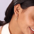 Dancing Diamond Cascade 14KT Yellow Gold Drop Earrings,,hi-res view 2