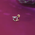 Triad Strob Gold & Diamond Nose Pin,,hi-res view 1
