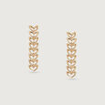 Ripples of Love 14KT Yellow Gold Drop Earrings,,hi-res view 3