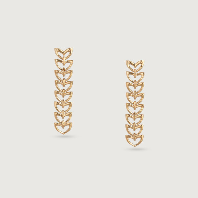 Ripples of Love 14KT Yellow Gold Drop Earrings,,hi-res image number null