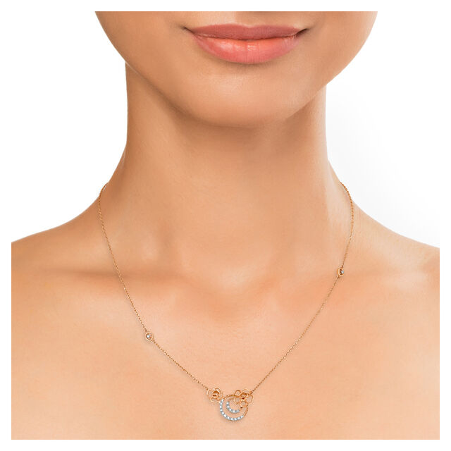 14kt Rose Gold Diamond Necklace,,hi-res image number null