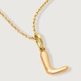 Letter Perfect 'L' Gold Pendant,,hi-res view 4