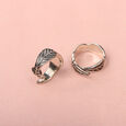 Rustic Groove Silver Toe Rings,,hi-res view 1