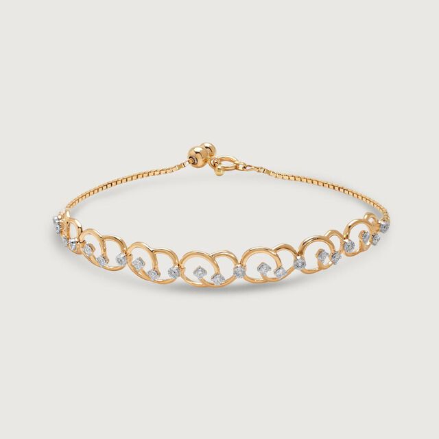 Graceful Curve Diamond Bracelet,,hi-res image number null