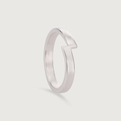 Zesty Zigzag Silver Ring