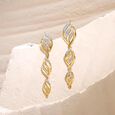 Twirling Grace Diamond Drop Earrings,,hi-res view 1