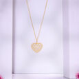 Honeyed Heart Gold Pendant,,hi-res view 1