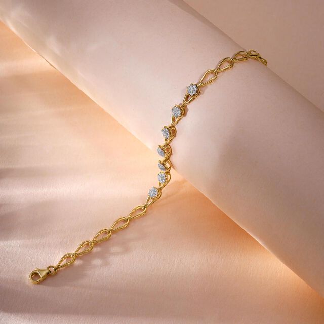 Buy Delicate Drop Diamond Bracelet Online Mia by Tanishq