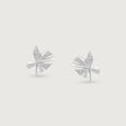 Bold Starburst Silver Stud Earrings,,hi-res view 3