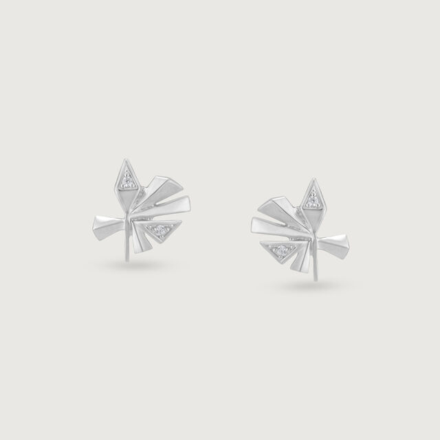 Bold Starburst Silver Stud Earrings,,hi-res image number null